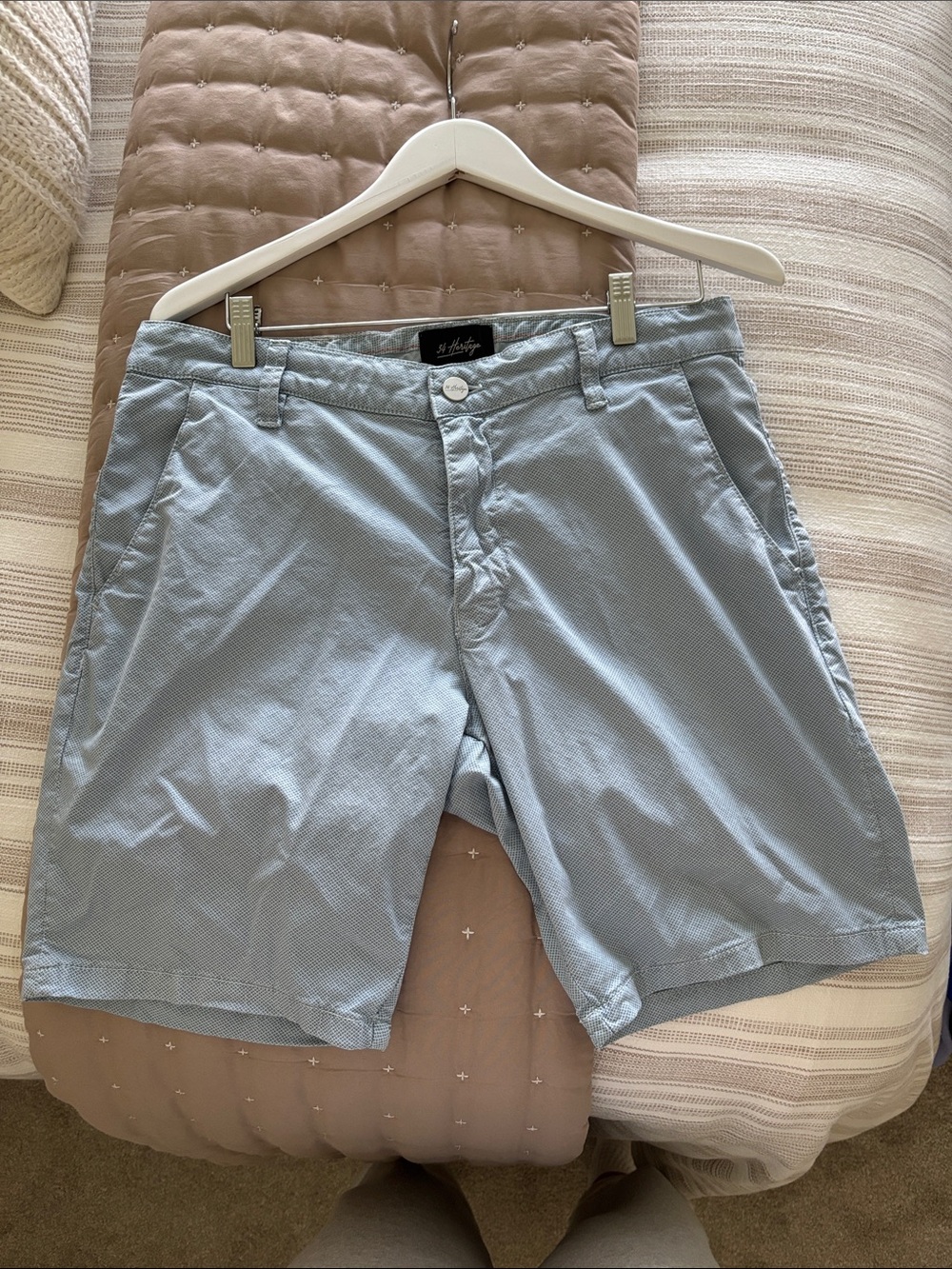 Light Blue 34 Heritage Flat Front Men’s Shorts